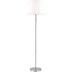 Stehlampe Ludwig Grau Stahl 40 cm 40 cm - Farbe: Nickel satiniert - Stehlampe