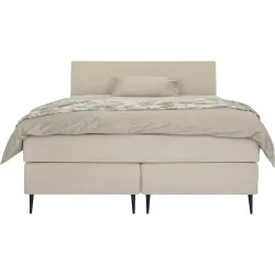 Boxspringbett President Beige Stoff 160 x 200 cm - Möbel Konfigurator: Traummöbel individuell zusammenstellen - Boxspringbett