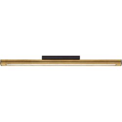 HERZBLUT Deckenlampe Dana Schwarz Eisen/Holz 100 cm - Farbe: schwarz/Eiche - LED - Lichtfarbe: Extra warmweiss - Helles Neutralweiss - Deckenlampe-