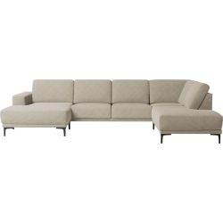 Ecksofa Bivio Beige Stoff/Polyester 345 cm 210 cm - Material: Polyester/Polypropylen - Ecksofa