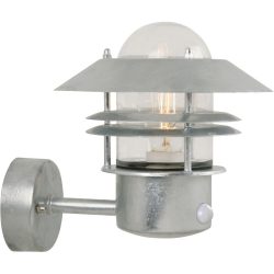 NORDLUX Wandlampe aussen Blokhus Silber Stahl 22 cm 23 cm - Wandlampe aussen