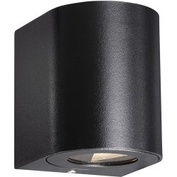 NORDLUX Wandlampe aussen Canto Schwarz Aluminium 8.7 cm 10.4 cm - LED - Lichtfarbe: Extra warmweiss - Wandlampe aussen- LED Energiesparlampe