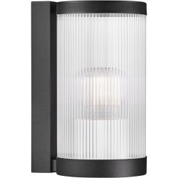 NORDLUX Wandlampe aussen Coupar Schwarz/Transparent Kunststoff 13 cm 25 cm - Material: PVC - Wandlampe aussen