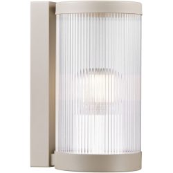 NORDLUX Wandlampe aussen Coupar Beige/Transparent Kunststoff 13 cm 25 cm - Farbe: Sand/Transparent - Material: PVC - Wandlampe aussen