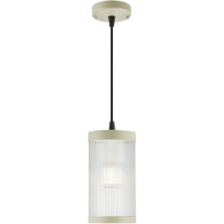 NORDLUX Aussenlampe Coupar Beige/Transparent Kunststoff 13 cm 25 cm - Farbe: Sand/Transparent - Material: PVC - Aussenlampe