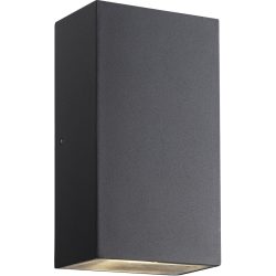 NORDLUX Wandlampe aussen Rold Schwarz Glas/Metall 9 cm 16 cm - LED - Lichtfarbe: Warmweiss - Material: Metall/Glas - Wandlampe aussen- LED
