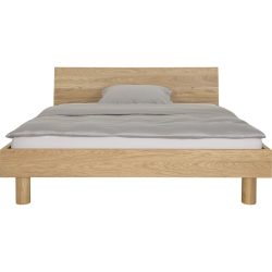 Bett Connor Braun Holz 180 x 200 cm - Farbe: eiche - Bett