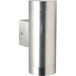 NORDLUX Wandlampe aussen Tin Silber Metall 7.6 cm 19 cm - Wandlampe aussen