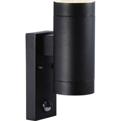 NORDLUX Wandlampe aussen Tin Schwarz Aluminium 7.6 cm 22 cm - Wandlampe aussen