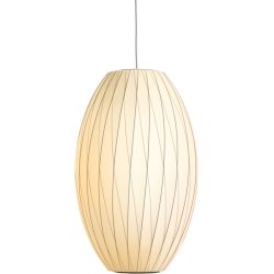HAY Pendellampe Nelson Cigar Weiss Metall 26.5 cm 35.5 cm - Farbe: Off-white - Pendellampe