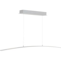 Pendellampe Inara Grau Aluminium/Eisen 100 cm 150 cm Höhenverstellbar (manuell) - Farbe: anthrazit eloxiert - LED - Lichtfarbe: Extra warmweiss -