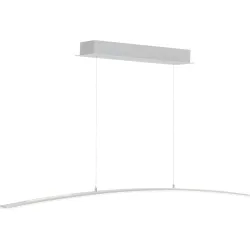 Pendellampe Inara Grau Aluminium/Eisen 100 cm 150 cm Höhenverstellbar (manuell) - Farbe: anthrazit eloxiert - LED - Lichtfarbe: Extra warmweiss -