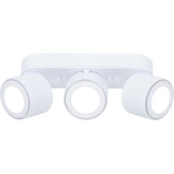 Spot Derby Weiss Metall 27.3 cm 10.6 cm - LED - Lichtfarbe: Warmweiss - Spot- LED Energiesparlampe