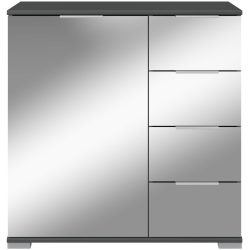 Kommode Peyton C Holzwerkstoff 81 cm 41 cm - Farbe: Spiegelglas - Kommode
