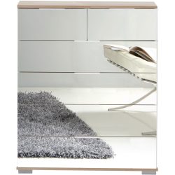 Kommode Peyton C Holzwerkstoff 82 cm 42 cm - Farbe: Spiegelglas - Kommode