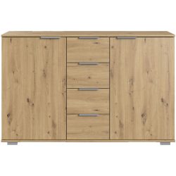 Kommode Peyton A Braun Holzwerkstoff 104 cm 38 cm - Farbe: eiche - Kommode