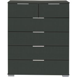Kommode Peyton A Grau Holzwerkstoff 82 cm 42 cm - Farbe: graphit - Kommode