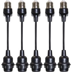 Lichterkette Connecta Kunststoff 5 cm - Farbe: Schwarz - Lichterkette