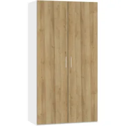 MyDeal Kleiderschrank Comfort go Braun Holz 102 cm 59 cm 195 cm - Farbe: eiche - Material: Holzwerkstoff - Schweizer Möbelhersteller - Kleiderschrank