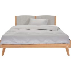 Hasena Bett Lounge Braun Holz 160 x 200 cm - Farbe: eiche - Bett