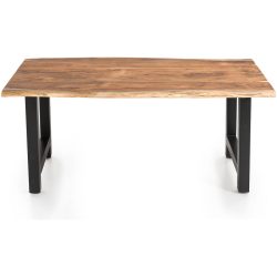 Tisch Karl Braun/Schwarz Holz 240 cm - Farbe: Holzfarben - Material: Akazie - Tisch