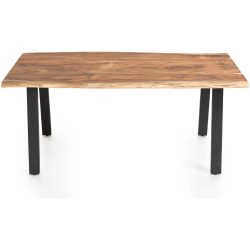 Tisch Karl Braun/Schwarz Holz 220 cm - Farbe: Holzfarben - Material: Akazie - Tisch