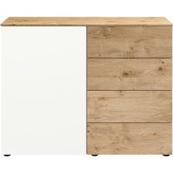 Modular Kommode Colori Braun/Weiss Holzwerkstoff 100 cm 41 cm - Farbe: natur, weiss - Kommode