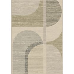 Teppich Lustrous Mehrfarbig Viskose/Polyester 170 cm 120 cm - Farbe: Beige, Grau, Grün - Material: Viskose, Polyester - Teppich