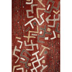 Teppich Afia Braun/Rot Baumwolle/Polyester 155 cm 230 cm - Material: Acryl - Teppich
