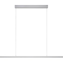 Designer-Pendellampe Bankamp L-lightLINE IV aluminium matt 1 dimmbar - Farbe: Silber - LED - Lichtfarbe: Extra warmweiss - Tageslichtweiss -