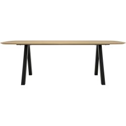 Tisch Elodie Braun Holz 95 cm - Farbe: natur - Material: Eiche - Tisch