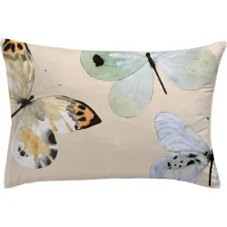 Kissenbezug Mirana Beige/Mehrfarbig Baumwolle 65 cm 100 cm - Farbe: Beige/Bunt - Kissenbezug
