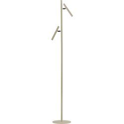 Leselampe Streak Beige Aluminium/Eisen 25 cm 163 cm - LED - Lichtfarbe: Extra warmweiss - Leselampe- LED Energiesparlampe