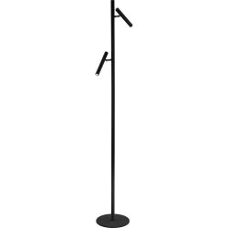 Leselampe Streak Schwarz Aluminium/Eisen 25 cm 163 cm - LED - Lichtfarbe: Extra warmweiss - Leselampe- LED Energiesparlampe