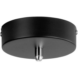 Giberti Luce Baldachin Rosone Schwarz Metall 13 cm - Baldachin