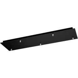 Giberti Luce Baldachin Rosone Schwarz Metall 25 cm - Baldachin