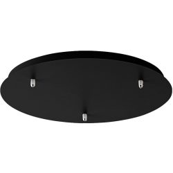 Giberti Luce Baldachin Rosone Schwarz Metall 40 cm - Baldachin