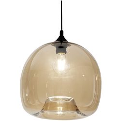 Giberti Luce Pendellampe Elisa L Gelb Glas 23 cm 21 cm - Farbe: amber - Pendellampe