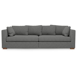 Sofa Malia Grau Stoff 266 cm 113 cm - Sofa