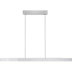 Pendellampe Pure Silber Aluminium/Eisen 8.2 cm 240 cm - LED - Lichtfarbe: Extra warmweiss - Tageslichtweiss - Pendellampe- LED Energiesparlampe