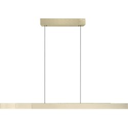 Pendellampe Pure Beige Aluminium/Eisen 8.2 cm 240 cm - Farbe: messing matt - LED - Lichtfarbe: Extra warmweiss - Tageslichtweiss - Pendellampe- LED