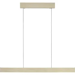 Pendellampe Pure Braun Aluminium/Eisen 8.2 cm 240 cm - Farbe: messing matt - LED - Lichtfarbe: Extra warmweiss - Tageslichtweiss - Pendellampe
