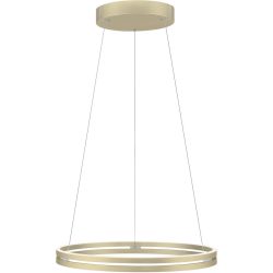 Pendellampe Pure Gold Aluminium/Eisen 70.1 cm 350 cm - Farbe: messing matt - LED - Lichtfarbe: Extra warmweiss - Tageslichtweiss - Pendellampe