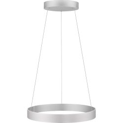 Pendellampe Pure Silber Aluminium/Eisen 70 cm 350 cm Höhenverstellbar (manuell) - LED - Lichtfarbe: Extra warmweiss - Tageslichtweiss - Pendellampe-