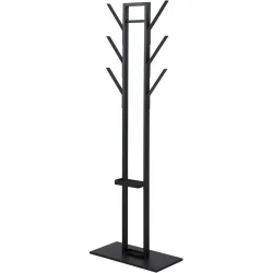 Kleiderständer Vinson Schwarz Metall 56 cm 165 cm - Kleiderständer