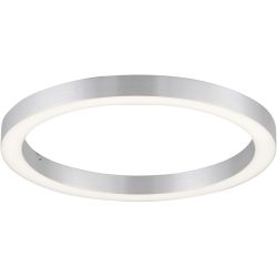 Deckenlampe Pure Silber Aluminium/Eisen 50 cm 3.9 cm - LED - Lichtfarbe: Extra warmweiss - Tageslichtweiss - Deckenlampe- LED Energiesparlampe
