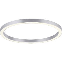 Deckenlampe Pure Silber Aluminium/Eisen 70 cm 4 cm - LED - Lichtfarbe: Extra warmweiss - Tageslichtweiss - Deckenlampe- LED Energiesparlampe