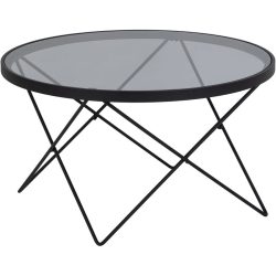 Salontisch Cuxton Grau Glas 80 cm - Salontisch