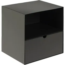 Nachttisch Joliet Schwarz Metall 30 cm - Nachttisch
