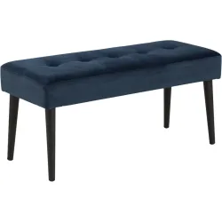 Bank Amaris Blau Stoff 95 cm 45 cm - Bank